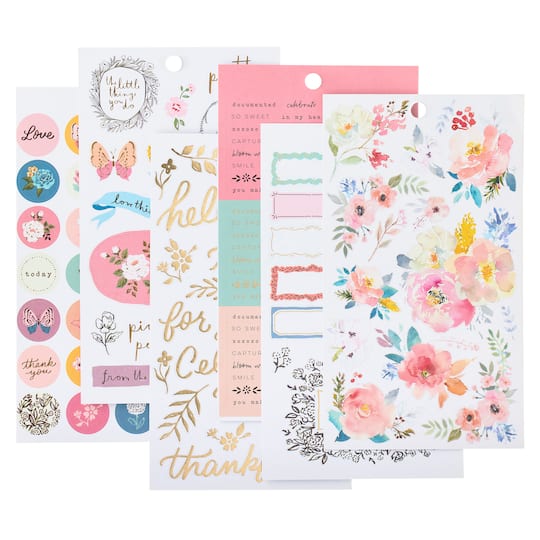 12 Pack: Sketchbook Garden Stickers by Recollections™
